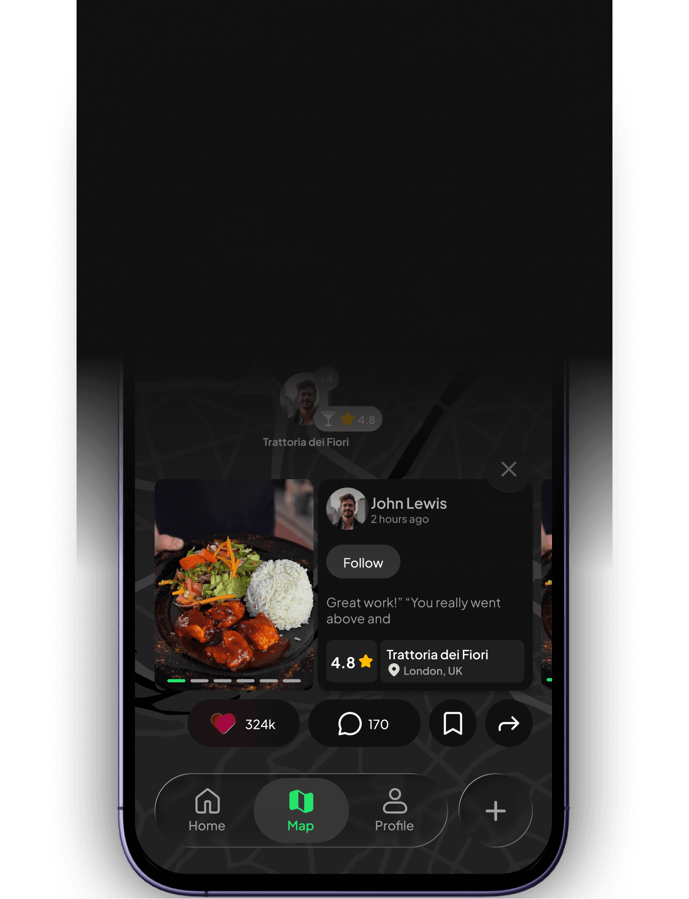 FuudUp mobile app interface
